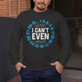 I Can't Even Math Science Teacher Mathematics Numbers Pun Men's Long Sleeve T-Shirt, funny design