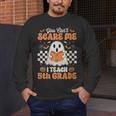 You Can't Scare Me I Teach 5th Grade Retro Teacher Halloween Men's Long Sleeve T-Shirt, funny design You Can't Scare Me I Teach 5th Grade Retro Teacher Halloween Men's Long Sleeve T-Shirt, funny design