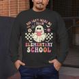 You Can't Scare Me I Teach Elementary School Teacher Spooky Men's Long Sleeve T-Shirt, funny design