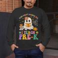 You Can't Scare Me I Teach Pre-k Teacher Halloween Ghost Men Women Kids Men's Long Sleeve T-Shirt, funny design