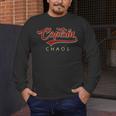 Captain Chaos Shirt For Parent Teacher Or Crazy Child Men's Long Sleeve T-Shirt, funny design Captain Chaos Shirt For Parent Teacher Or Crazy Child Men's Long Sleeve T-Shirt, funny design