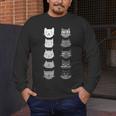 Cat Themed Artist Value Scale Educational Art Teacher Men's Long Sleeve T-Shirt, funny design