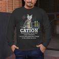 Cation Chemistry Humor Science Teacher Cat Pun Men's Long Sleeve T-Shirt, funny design Cation Chemistry Humor Science Teacher Cat Pun Men's Long Sleeve T-Shirt, funny design