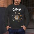 Catom Science Teacher Chemistry Lover Physics School Cat Men's Long Sleeve T-Shirt, funny design Catom Science Teacher Chemistry Lover Physics School Cat Men's Long Sleeve T-Shirt, funny design