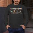 Changing The World Science Of Reading Women Men -Adults Dyslexia Teacher Men's Long Sleeve T-Shirt, funny design