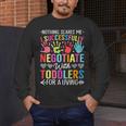 Childcare Teacher Negotiate With Toddlers Daycare Provider Men Women Girls Kids Men's Long Sleeve T-Shirt, funny design