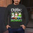 Chillin With My Pre-K Snowmies Christmas Teacher Xmas Men's Long Sleeve T-Shirt, funny design Chillin With My Pre-K Snowmies Christmas Teacher Xmas Men's Long Sleeve T-Shirt, funny design