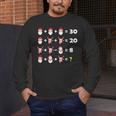Christmas Math Quiz Teacher Equation Math Teacher Men's Long Sleeve T-Shirt, funny design Christmas Math Quiz Teacher Equation Math Teacher Men's Long Sleeve T-Shirt, funny design