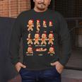 Christmas Math Teacher Equation Gingerbread With Santa Hat Men Women Men's Long Sleeve T-Shirt, funny design