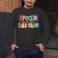 Color Special Education Squad Groovy Dream Team SPED Teacher Men's Long Sleeve T-Shirt, funny design Color Special Education Squad Groovy Dream Team SPED Teacher Men's Long Sleeve T-Shirt, funny design
