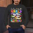 Color The World With Kindness Crayon Positivity Teacher Men's Long Sleeve T-Shirt, funny design