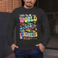Color The World With Kindness Teacher Back To School Men's Long Sleeve T-Shirt, funny design
