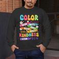 Color The World With Kindness Teachers Back To School Men's Long Sleeve T-Shirt, funny design