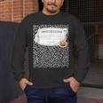 Composition Notebook Costume Adult Halloween For Teacher Men's Long Sleeve T-Shirt, funny design