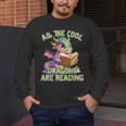 All The Cool Dragons Are Reading Dragon Teacher Men's Long Sleeve T-Shirt, funny design All The Cool Dragons Are Reading Dragon Teacher Men's Long Sleeve T-Shirt, funny design