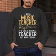 Cool Music Teacher Art For Men Women School Orchestra Coach Men's Long Sleeve T-Shirt, funny design