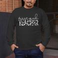 Cow Print For Elementary School First Grade Teachers Men's Long Sleeve T-Shirt, funny design