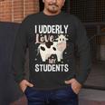 Cow Teacher Lover Men's Long Sleeve T-Shirt, funny design