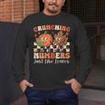Crunching Numbers Just Like Leaves Pumpkin Fall Teacher Men's Long Sleeve T-Shirt, funny design