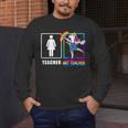 Cute Art Teacher Magical Dabbing Unicorn Artist Men's Long Sleeve T-Shirt, funny design Cute Art Teacher Magical Dabbing Unicorn Artist Men's Long Sleeve T-Shirt, funny design