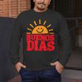 Cute Bilingual Spanish Teacher Buenos Dias Sunshine Men's Long Sleeve T-Shirt, funny design