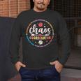 Cute Chaos Coordinator Teacher First Day Of School Men's Long Sleeve T-Shirt, funny design Cute Chaos Coordinator Teacher First Day Of School Men's Long Sleeve T-Shirt, funny design