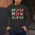 Cute Coquette Pencil Bow Christmas School Teacher Student Men's Long Sleeve T-Shirt, funny design