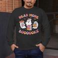 Cute Ghost Book Read More Books Teachers Halloween Men's Long Sleeve T-Shirt, funny design