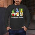 Cute Gnomes Teach Love And Inspire Back To School Teacher Men's Long Sleeve T-Shirt, funny design Cute Gnomes Teach Love And Inspire Back To School Teacher Men's Long Sleeve T-Shirt, funny design