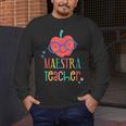 Cute Maestra Teacher Men's Long Sleeve T-Shirt, funny design