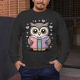Cute Reading Owl Book Lover Teacher Librarian Bookworm Men's Long Sleeve T-Shirt, funny design Cute Reading Owl Book Lover Teacher Librarian Bookworm Men's Long Sleeve T-Shirt, funny design