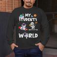 Cute Teacher My Students Are Out-Of This World Space Men's Long Sleeve T-Shirt, funny design Cute Teacher My Students Are Out-Of This World Space Men's Long Sleeve T-Shirt, funny design