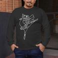 Dancing Turkey Happy Thanksgiving Day Ballet Dance Teacher Men's Long Sleeve T-Shirt, funny design