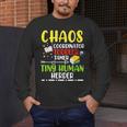 Daycare Teacher School Chaos Coordinator Toddler Tamer For Men Women Kids Men's Long Sleeve T-Shirt, funny design