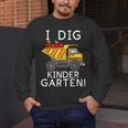I Dig Kindergarten Student Teacher Construction First Day Men's Long Sleeve T-Shirt, funny design