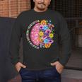 Dyslexia Different Perspective Reading Brain Floral Teacher Men's Long Sleeve T-Shirt, funny design Dyslexia Different Perspective Reading Brain Floral Teacher Men's Long Sleeve T-Shirt, funny design