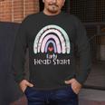 Early Headstart Cute Retro Rainbow Teachers Men's Long Sleeve T-Shirt, funny design