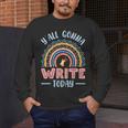 ELA English Teacher Men's Long Sleeve T-Shirt, funny design