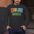 English Teacher Men Women Grammar Class English Teacher Men's Long Sleeve T-Shirt, funny design