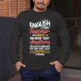 English Teacher Men's Long Sleeve T-Shirt, funny design English Teacher Men's Long Sleeve T-Shirt, funny design