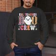 ESL Teacher Boo Crew Halloween Costume Men's Long Sleeve T-Shirt, funny design
