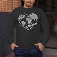 ESL Teacher ESOL Student Cute Heart Shape English Teacher Men's Long Sleeve T-Shirt, funny design