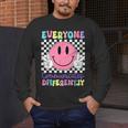 Everyone Communicates Differently Autism Awareness Teacher Men's Long Sleeve T-Shirt, funny design Everyone Communicates Differently Autism Awareness Teacher Men's Long Sleeve T-Shirt, funny design
