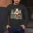 Everyone Communicates Differently Halloween SLP Sped Teacher Men's Long Sleeve T-Shirt, funny design Everyone Communicates Differently Halloween SLP Sped Teacher Men's Long Sleeve T-Shirt, funny design