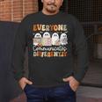 Everyone Communicates Differently Halloween Sped Teacher Men's Long Sleeve T-Shirt, funny design Everyone Communicates Differently Halloween Sped Teacher Men's Long Sleeve T-Shirt, funny design