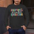 Exceptional Education Dream Team SPED ESE Teacher Autism Men's Long Sleeve T-Shirt, funny design
