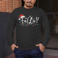 FA LA8 Christmas Santa Fa La Math Teacher Student Men's Long Sleeve T-Shirt, funny design
