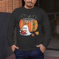 Fall Book Pumpkin Ghost Reading Books Halloween Teacher Men's Long Sleeve T-Shirt, funny design Fall Book Pumpkin Ghost Reading Books Halloween Teacher Men's Long Sleeve T-Shirt, funny design