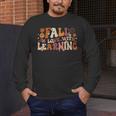 Fall In Love With Learning Autum Thanksgiving Teacher Kids Men's Long Sleeve T-Shirt, funny design Fall In Love With Learning Autum Thanksgiving Teacher Kids Men's Long Sleeve T-Shirt, funny design
