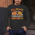 Fall In Love With Learning Autumn Pumpkin Fall Teacher Kids Men's Long Sleeve T-Shirt, funny design Fall In Love With Learning Autumn Pumpkin Fall Teacher Kids Men's Long Sleeve T-Shirt, funny design